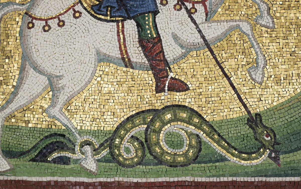 Dragon, Saint George Mosaic, St George’s, Houston, Texas