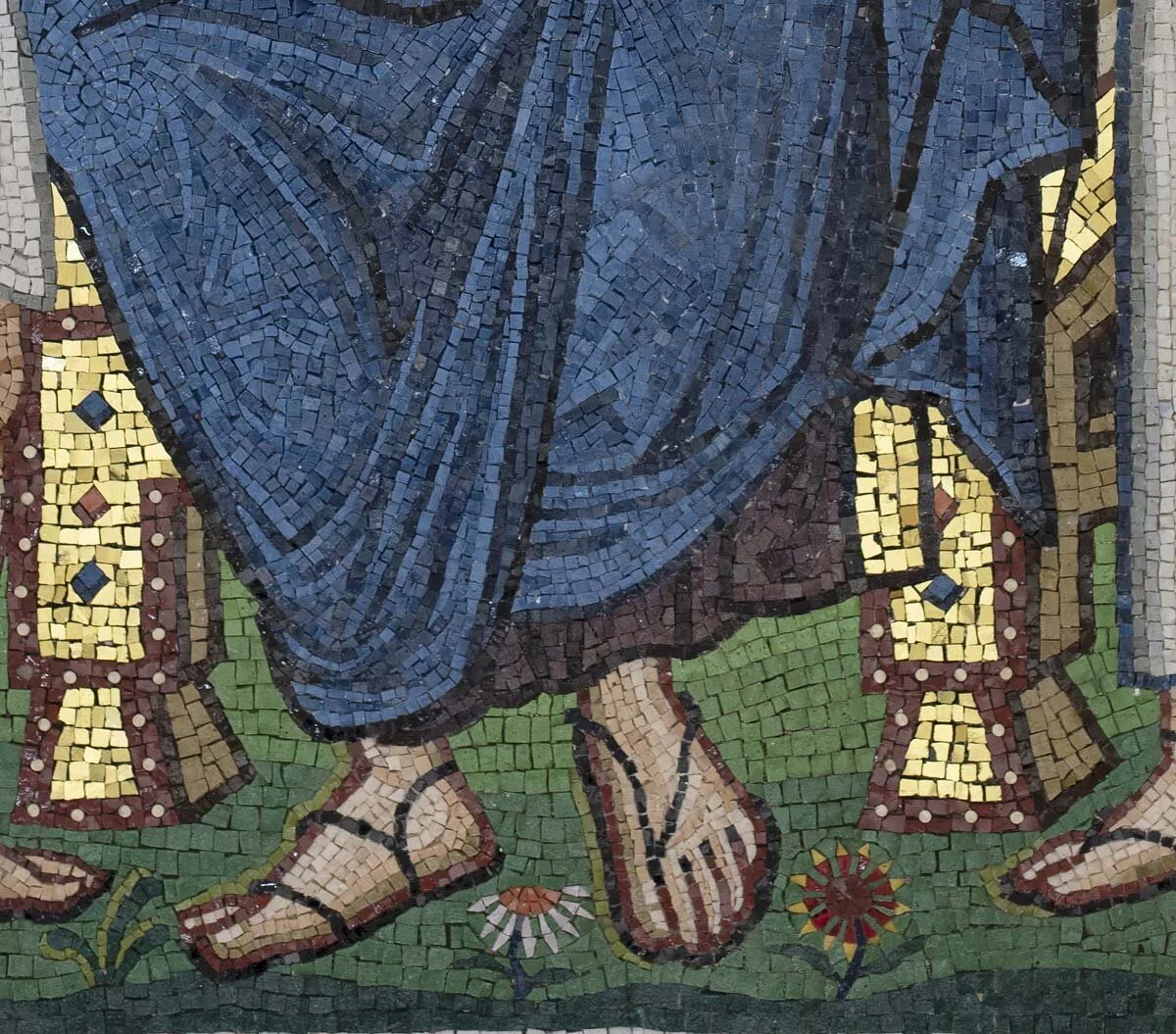 Flowers, Christ with the Children Mosaic, St George’s, Houston, Texas